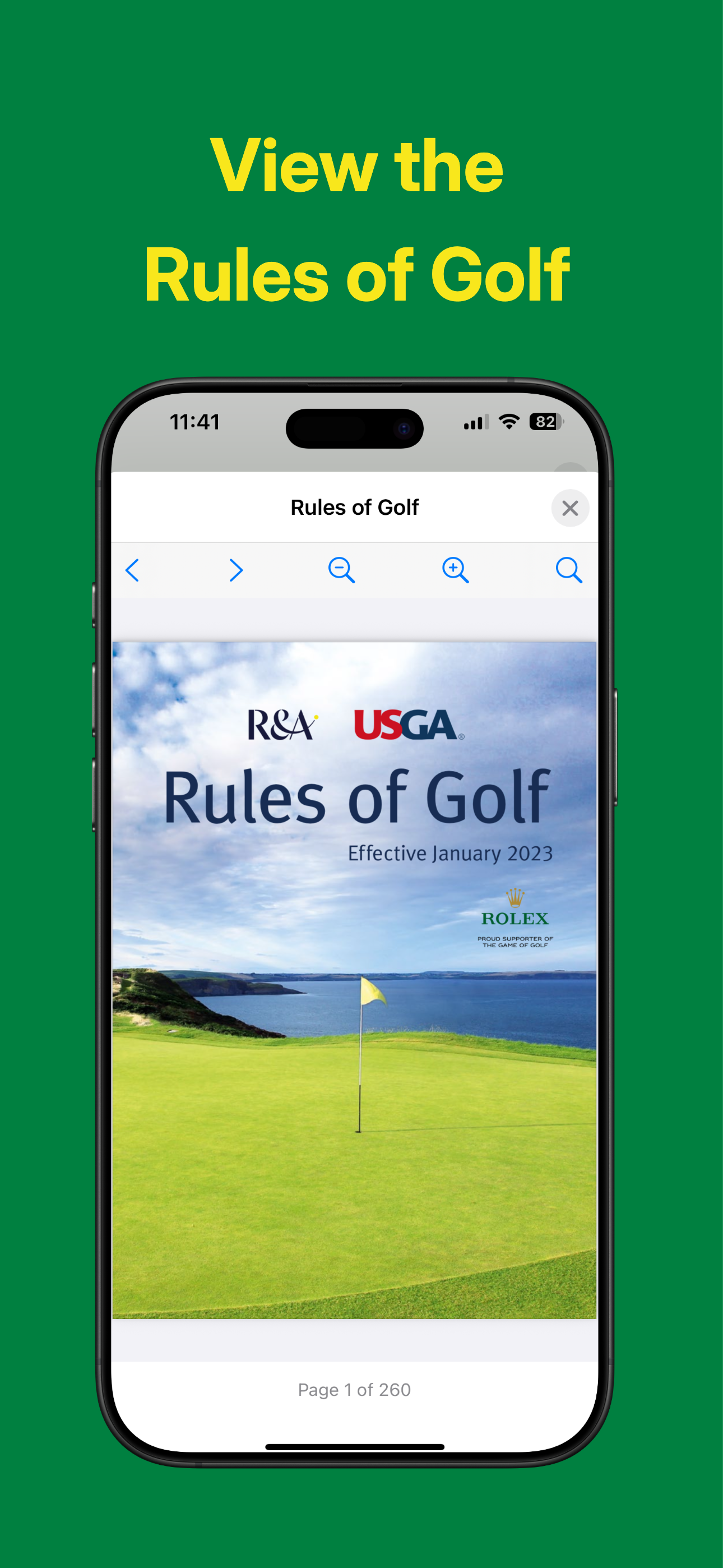 Rules of Golf Ai iOS Screenshot - Rule Search